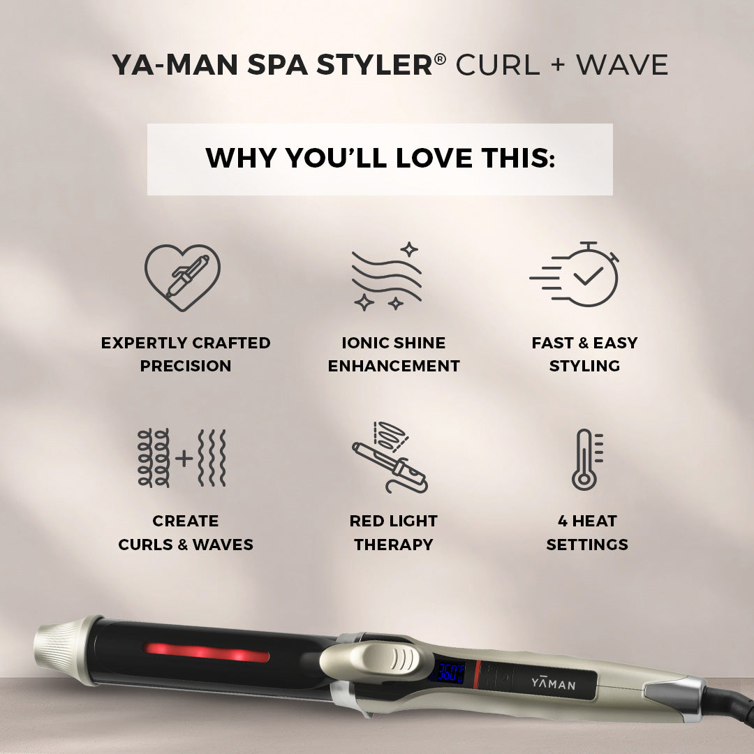 YA-MAN SPA STYLER® <br>  Curl + Wave 1.25" (32mm)