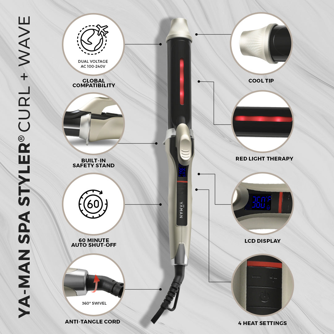 YA-MAN SPA STYLER® <br>  Curl + Wave 1.25" (32mm)