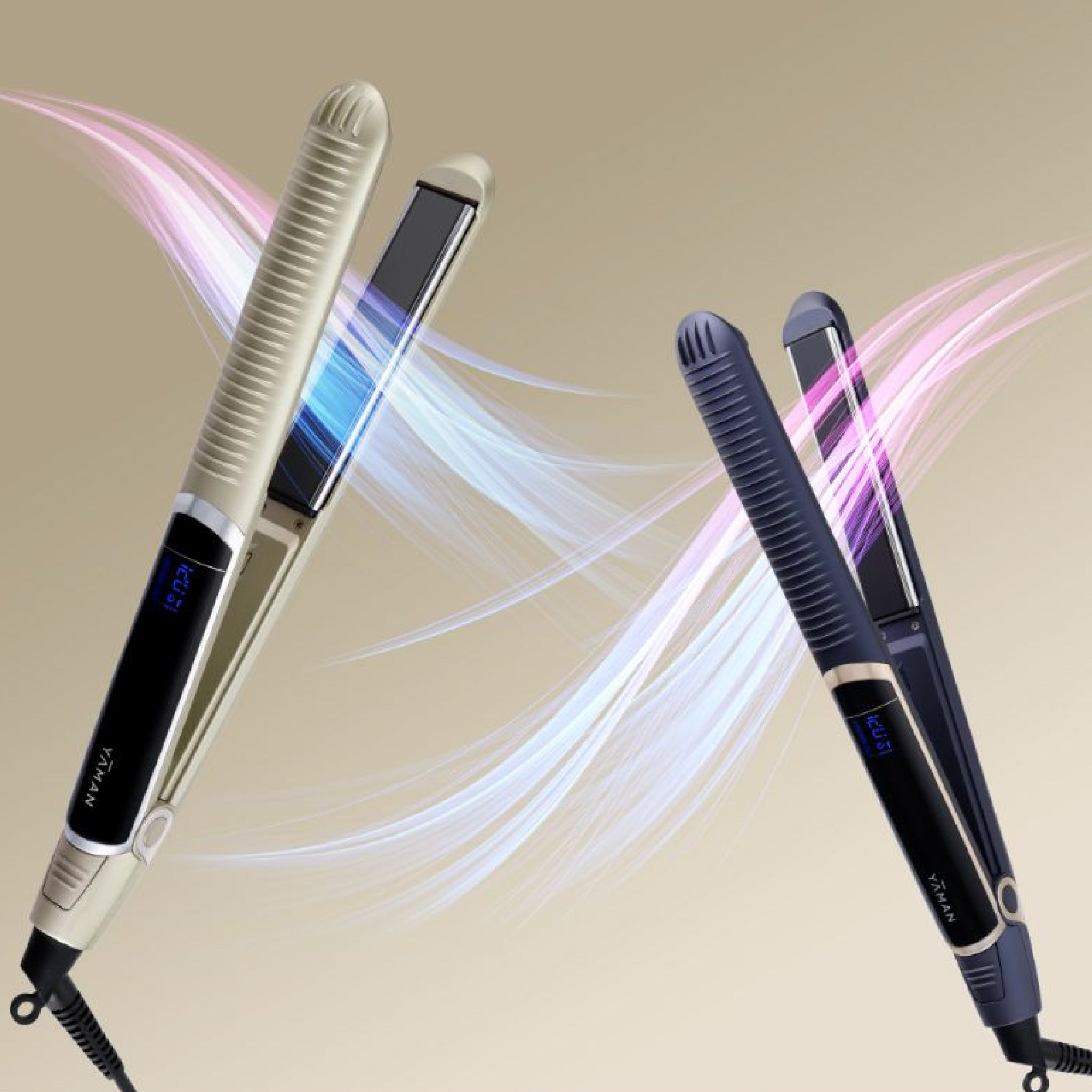 YA-MAN SPA STYLER® <br> Straight + Wave 2-In-1 Flat Iron & Curler